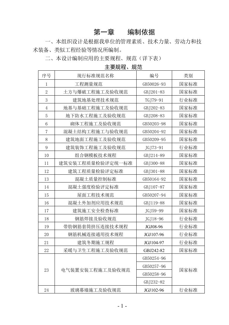 联通生产楼施工组织设计