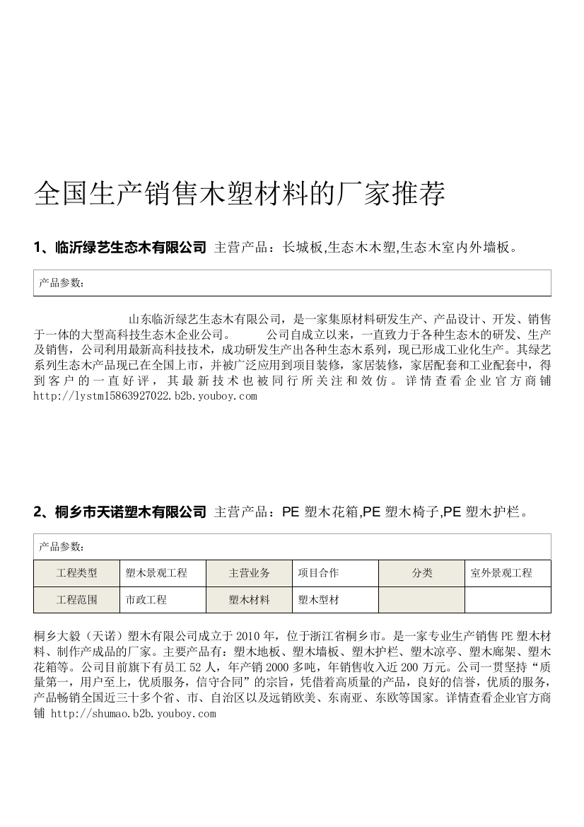 全国生产销售木塑材料的厂家-木塑材料厂家推荐2018.07