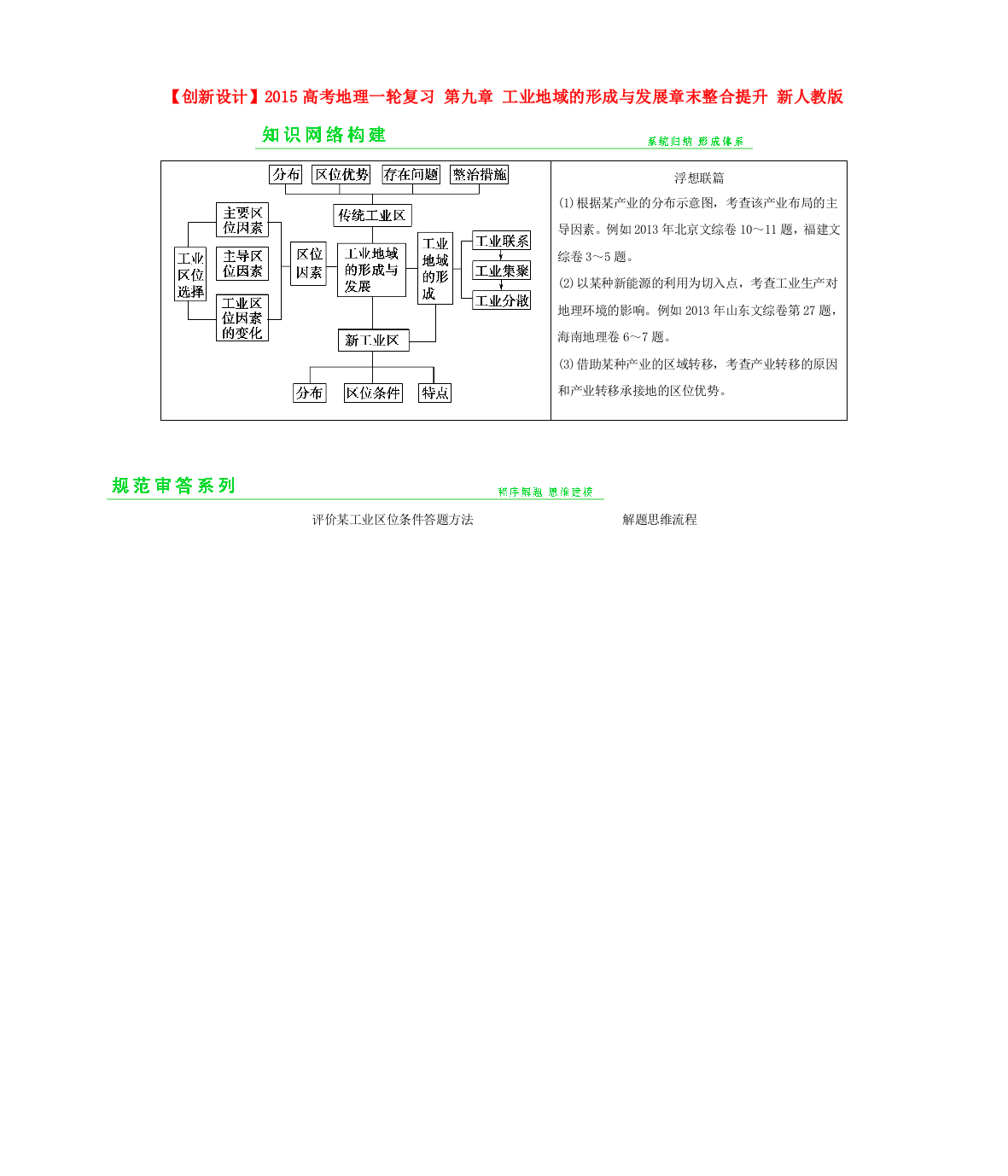 【创新设计】2015高考地理一轮复习