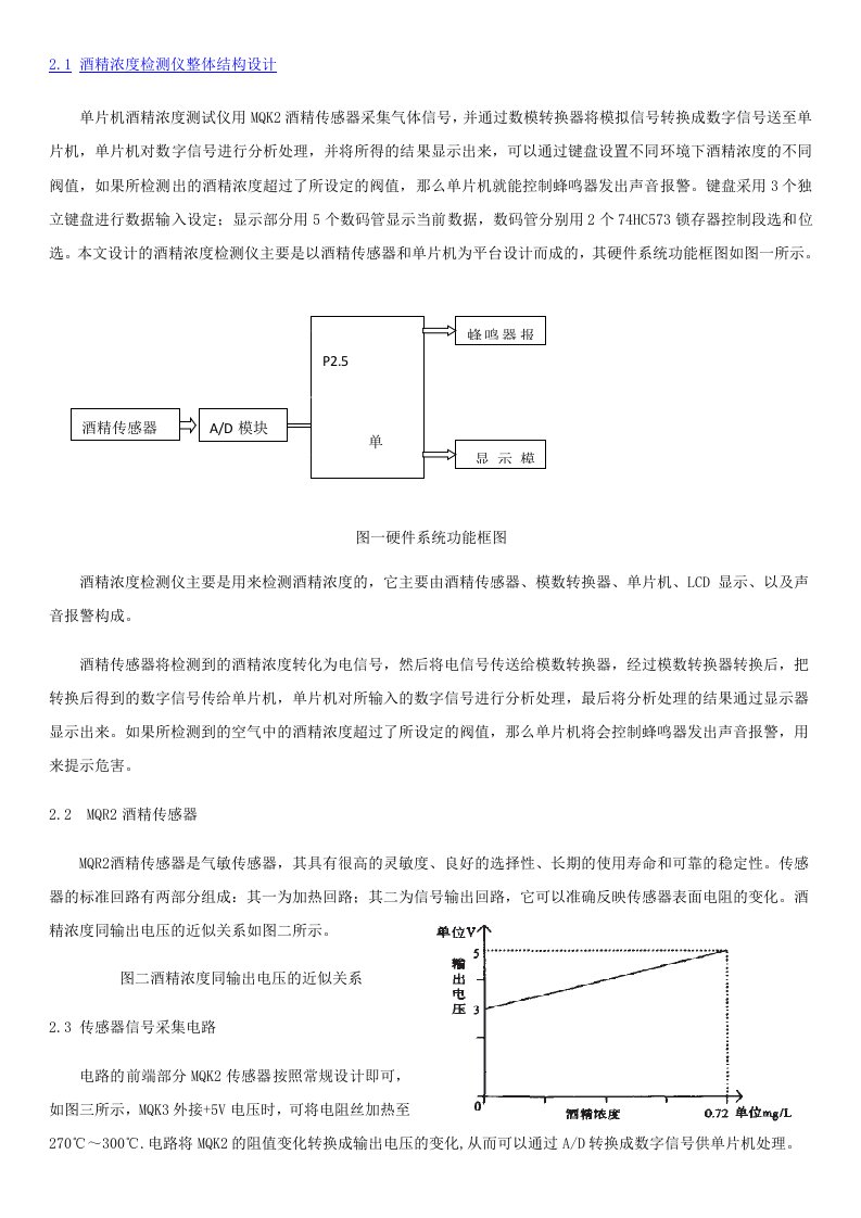 酒类资料-酒精传感器资料