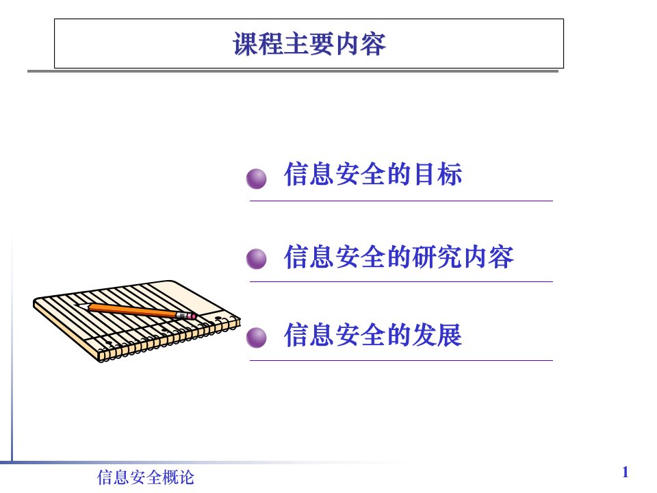 信息安全概述学习资料