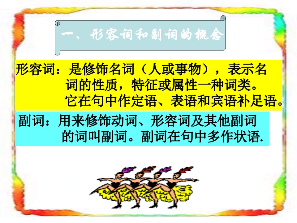 英语形容词和副词的比较级与最高级ppt课件