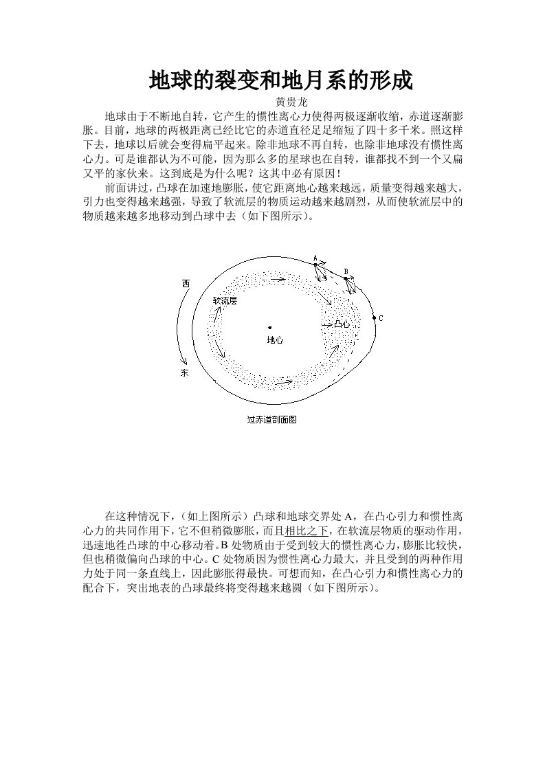 地球的裂变和地月系的形成