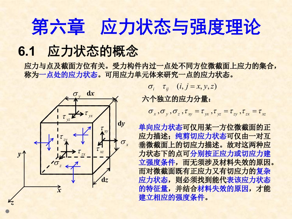 材料力学应力状态