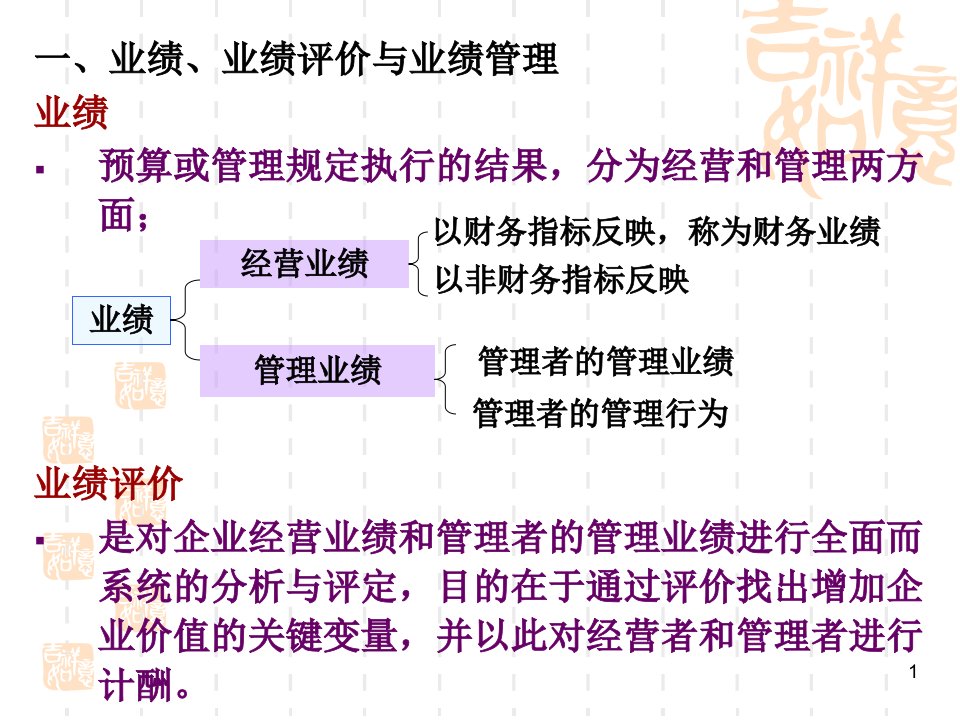 [精选]第五章_企业业绩评价