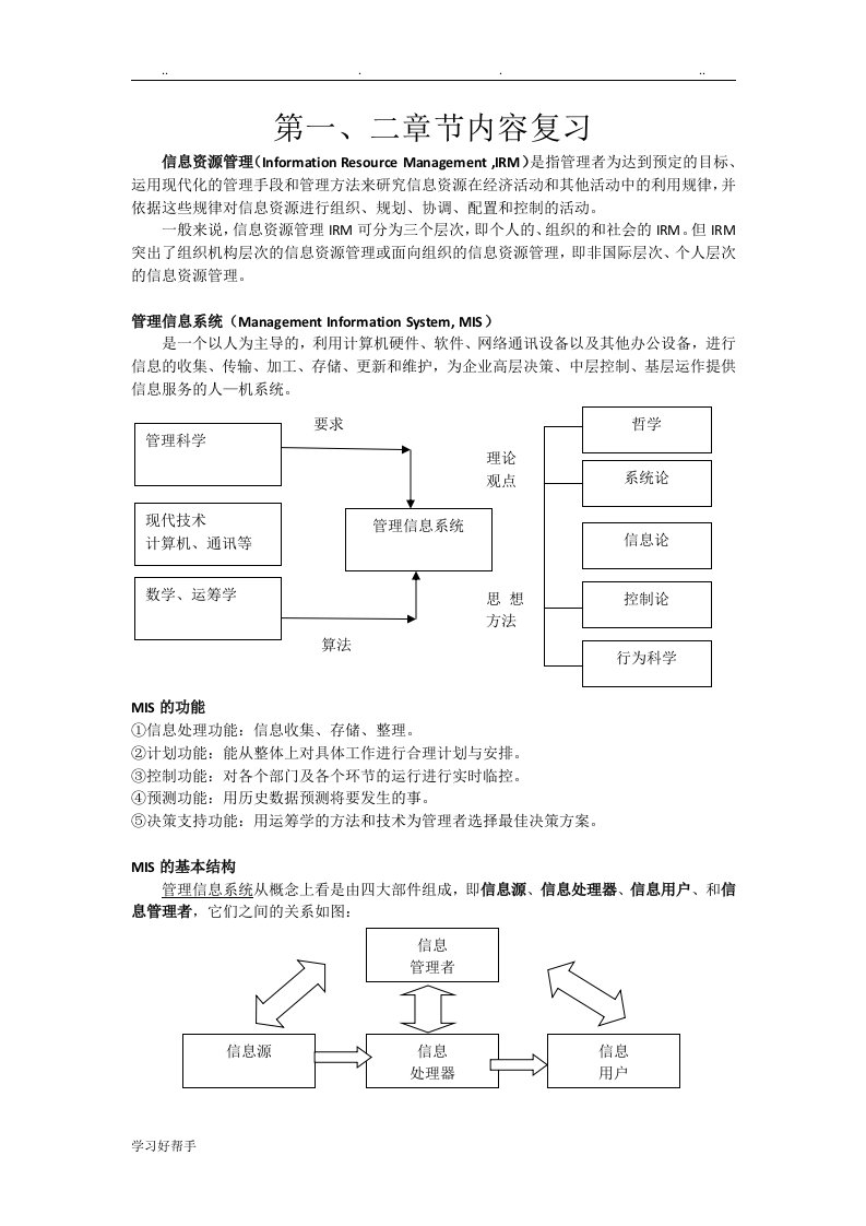 会展信息管理期末复习资料全