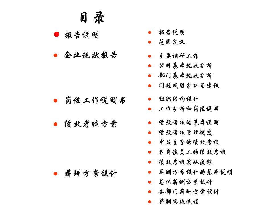 企业绩效管理咨询策划