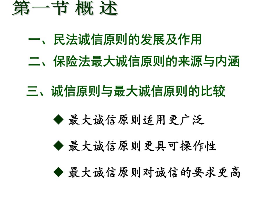 保险法保险合同最大诚信原则