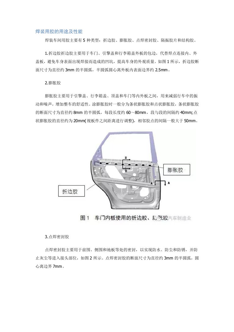 焊接过程中胶及应用