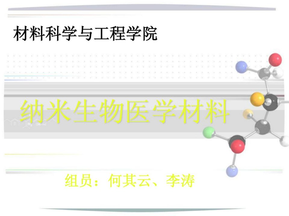 精华纳米生物医学资料课件