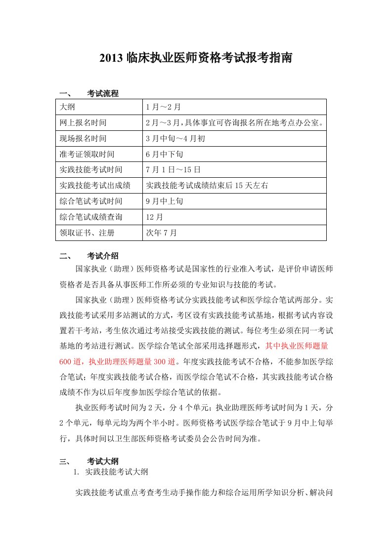 最新2022临床执业医师资格考试报考指南