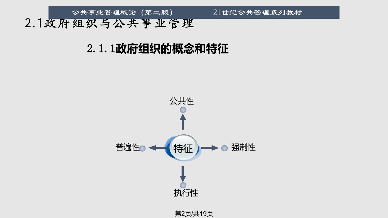 组织与公共事业管理