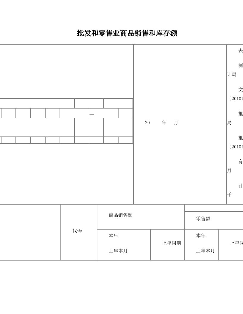 批发和零售业商品销售和库存额