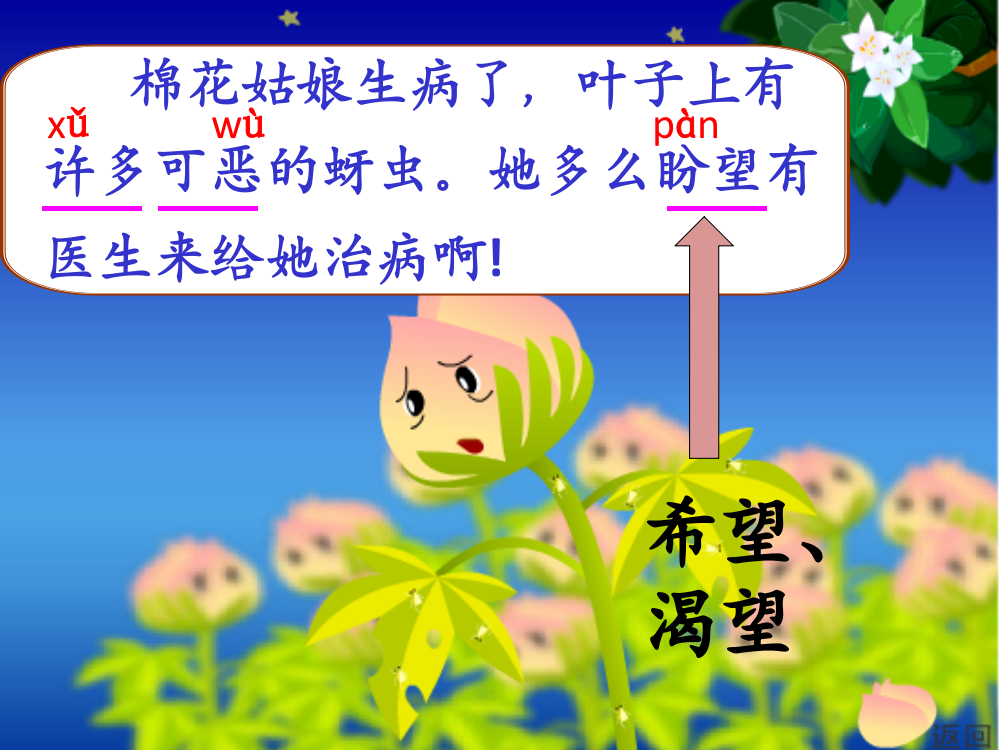 (部编)人教语文一年级下册《棉花姑娘》第二课时教学课件