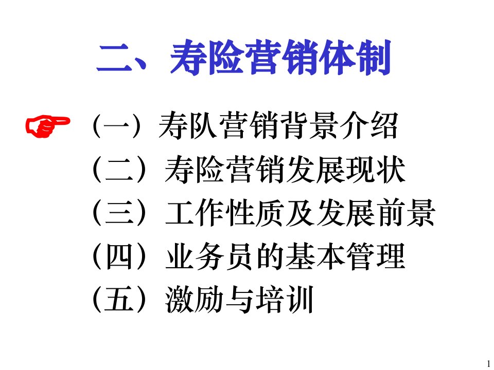 寿险营销体制2课件