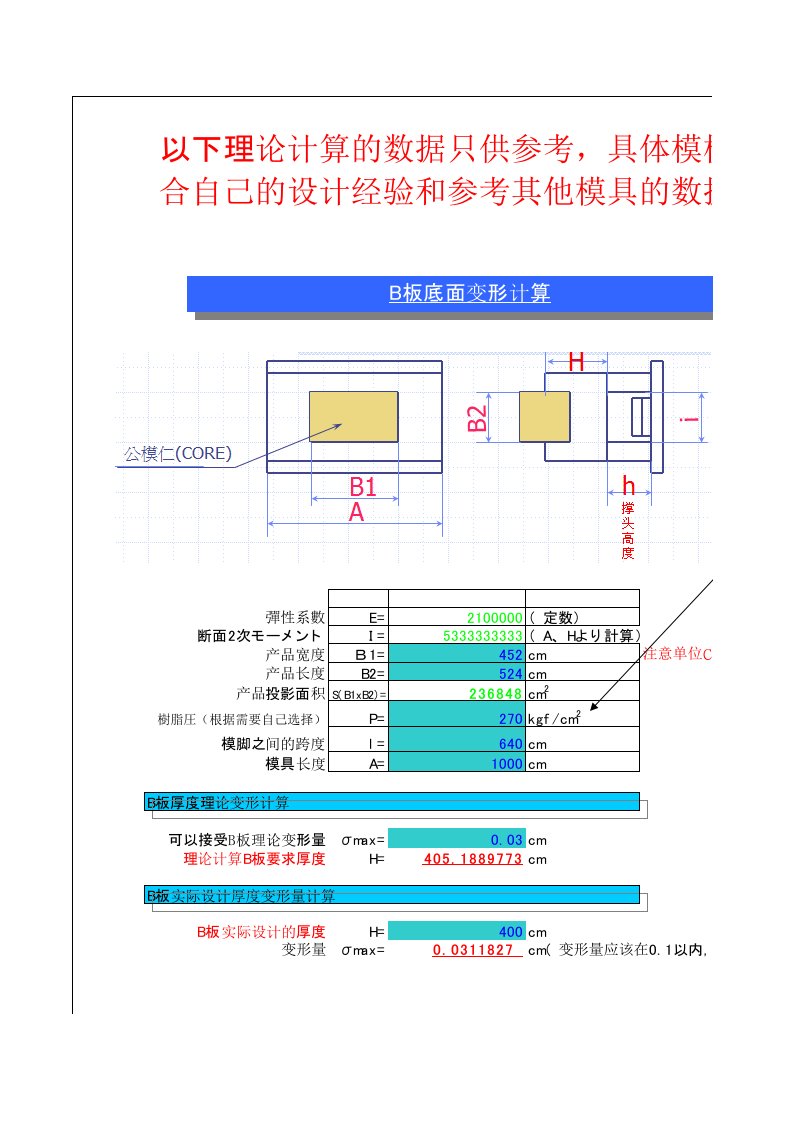 模具强度计算公式表（精选）