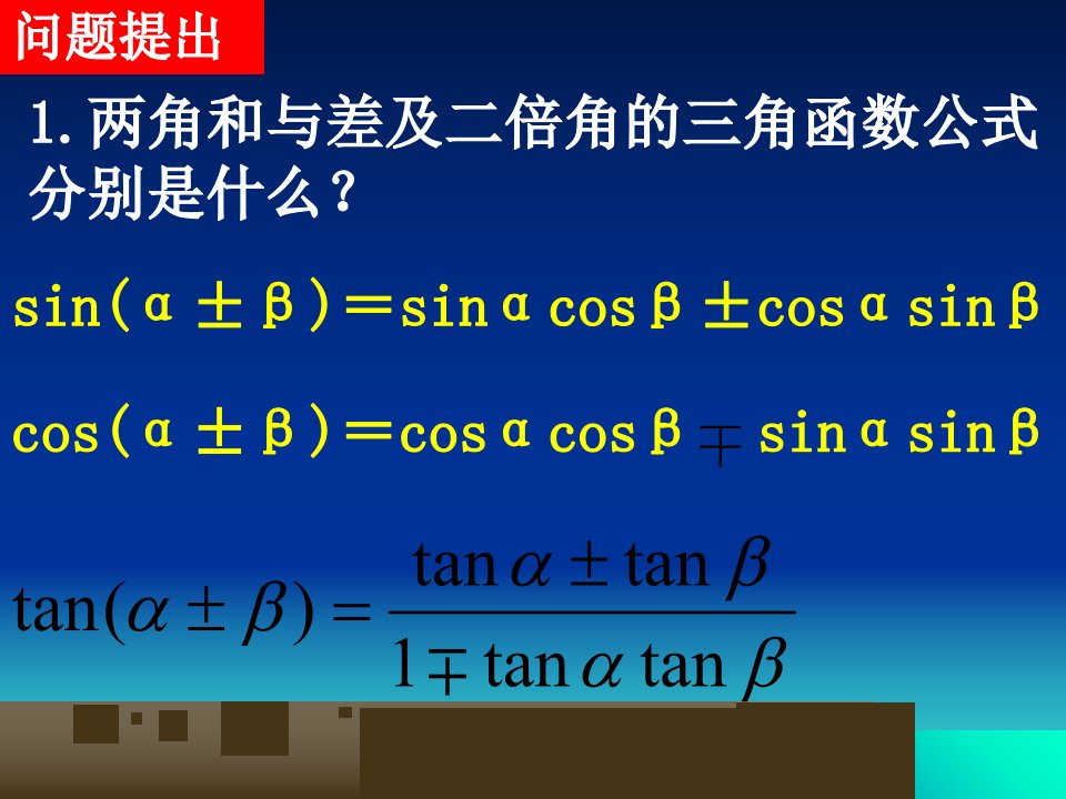 人教版三角恒等变换公开课课件ppt