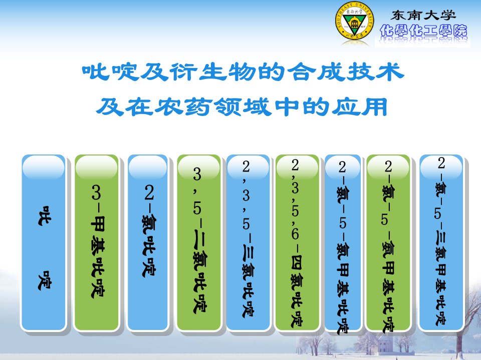 吡啶及其衍生物的合成技术及在农药领域中的应用