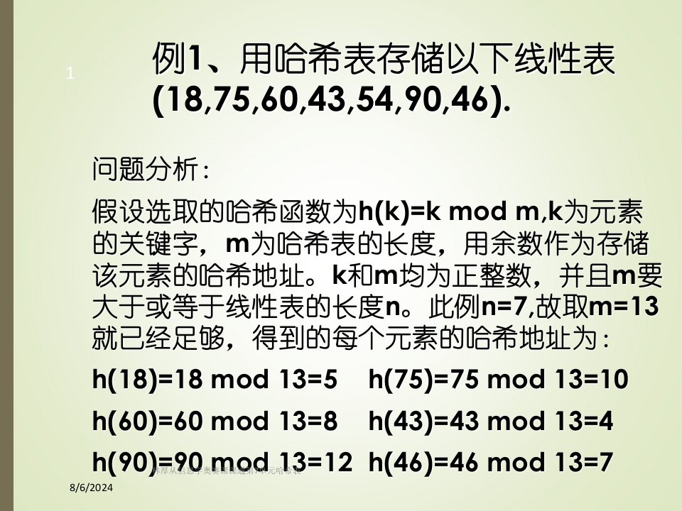 2021年度林厚从信息学奥赛课课通第7单元哈希表讲义