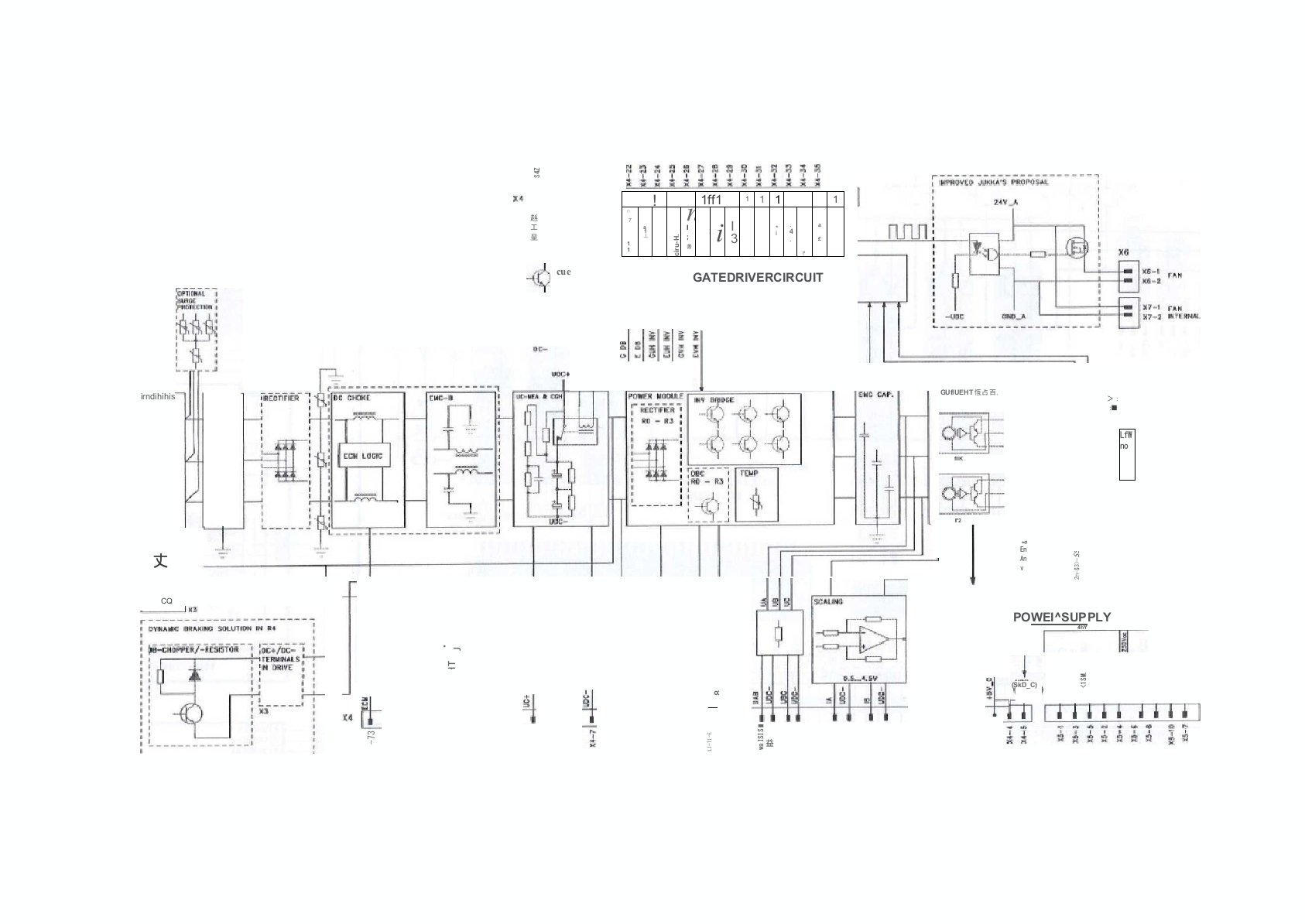 ABB变频器ACS510内部电路图