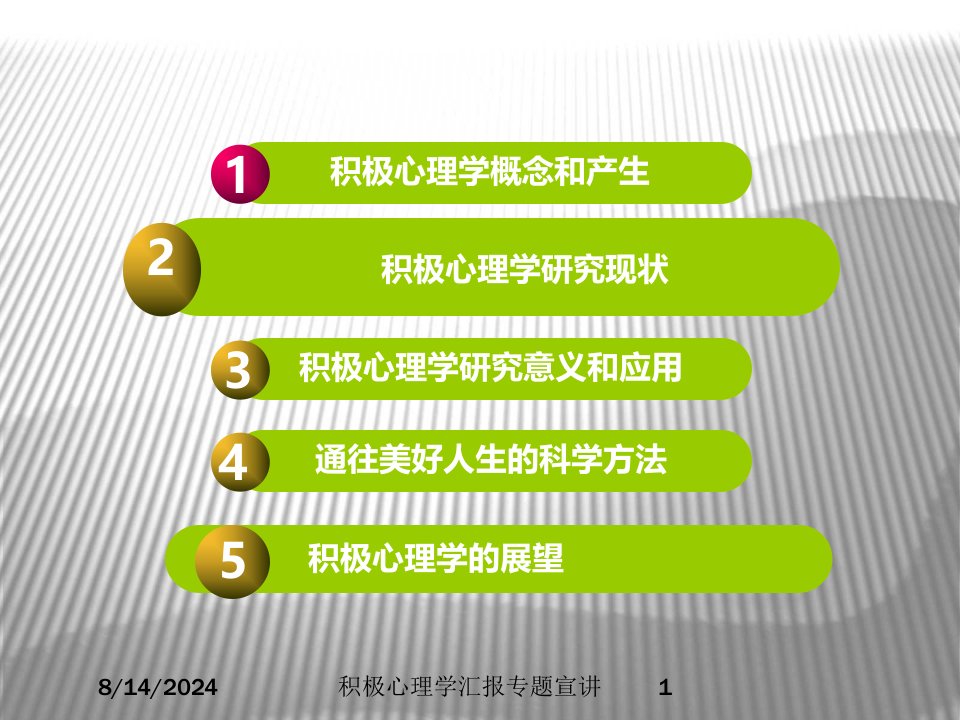 2021年积极心理学汇报专题宣讲