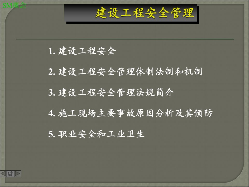 sm安全管理课程课件课件