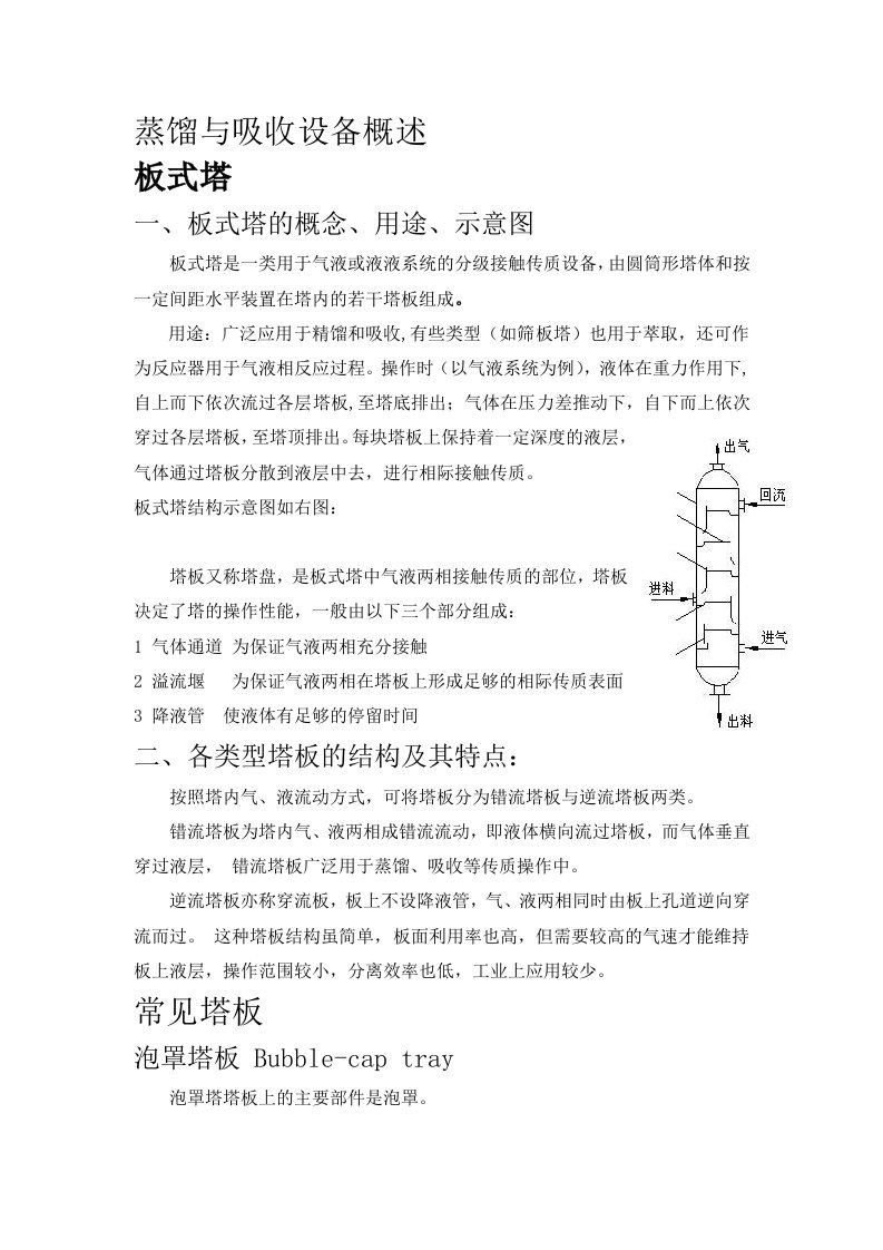 蒸馏与吸收设备论文