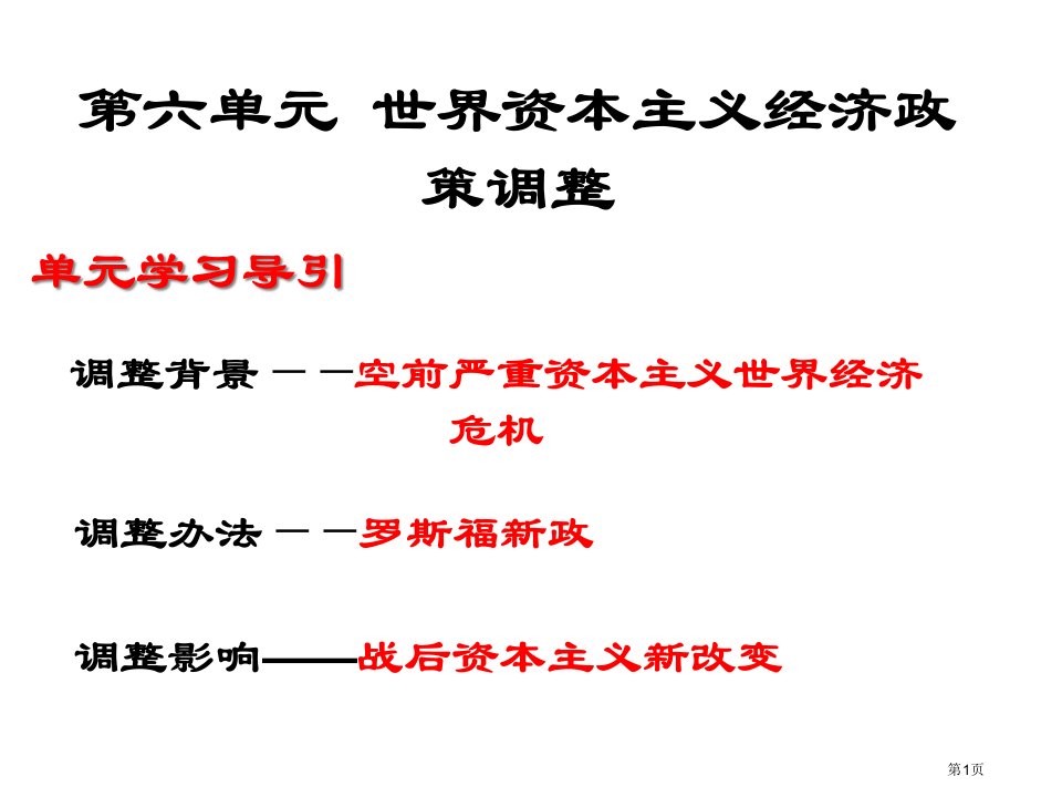 历史：7空前严重的资本主义世界经济危机(2)(新人教版必修2)名师公开课一等奖省优质课赛课获奖课件