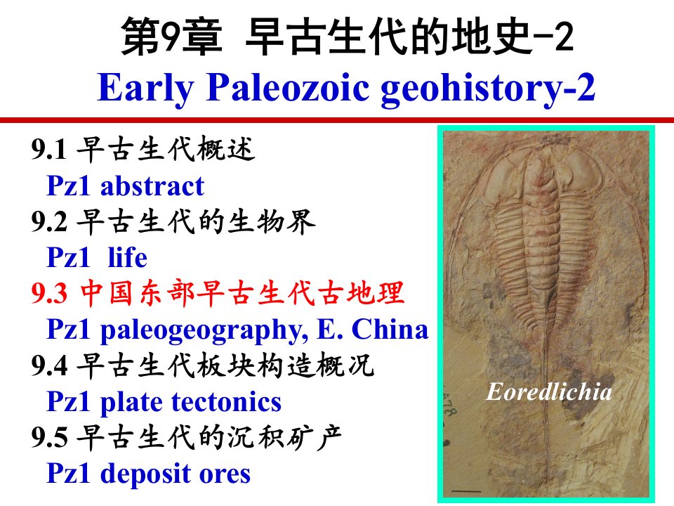 《早古生代的地史》PPT课件