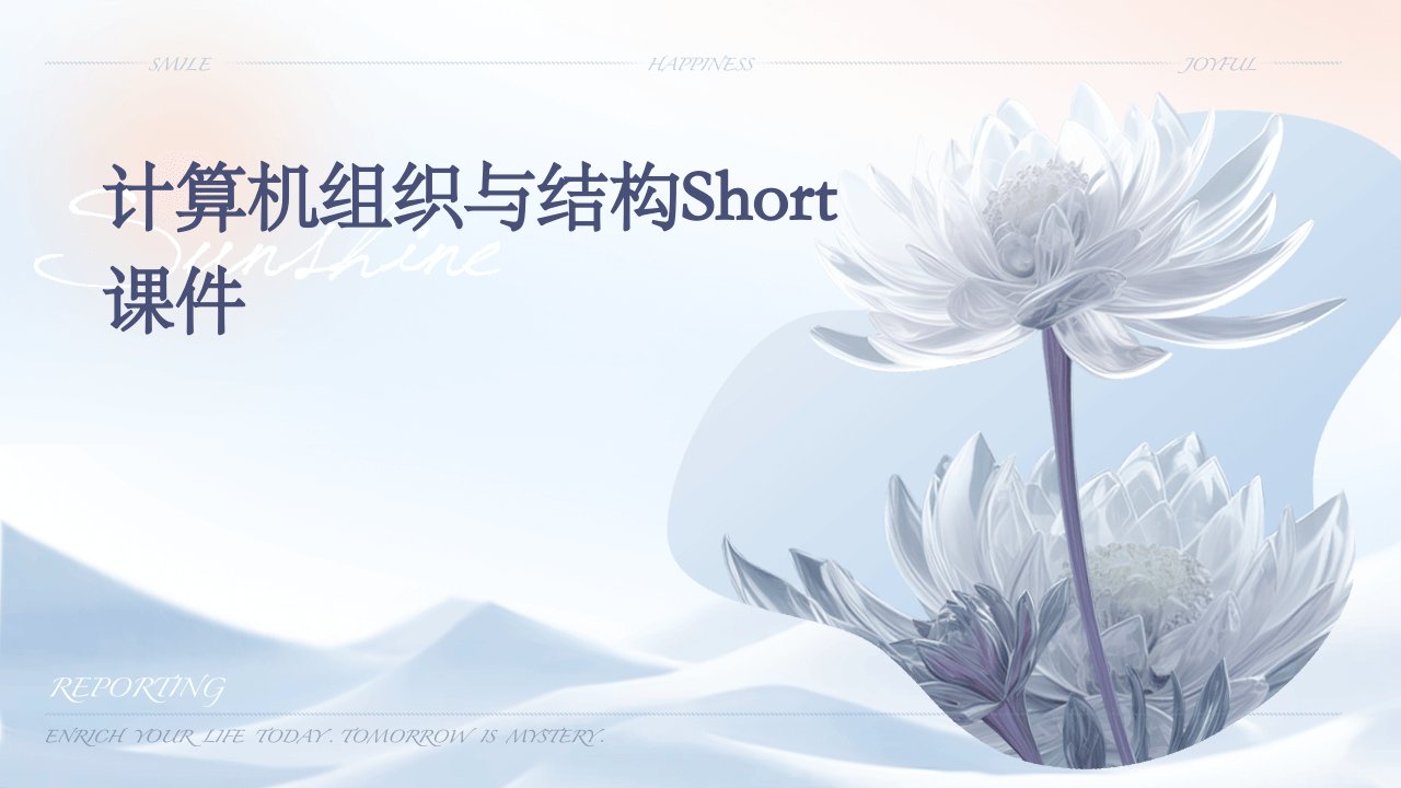 计算机组织与结构short课件