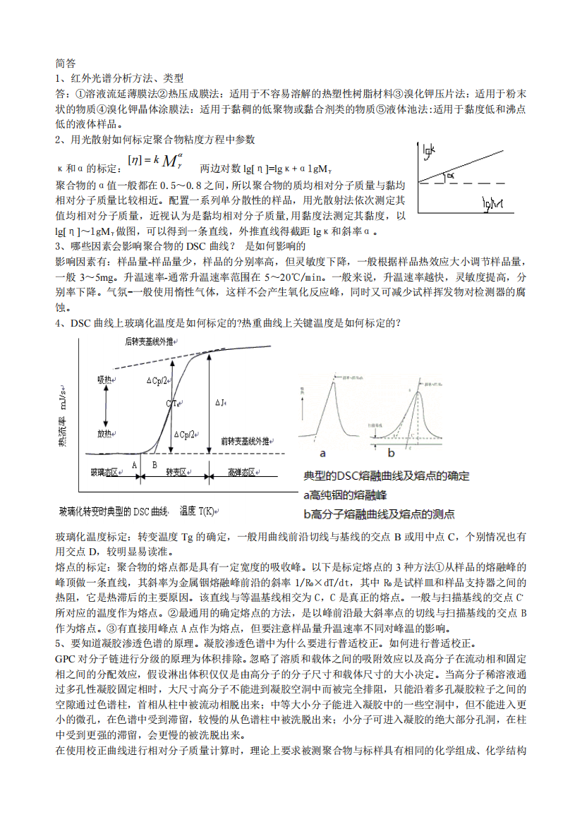 聚合物测试方法(结构分析)自制合集