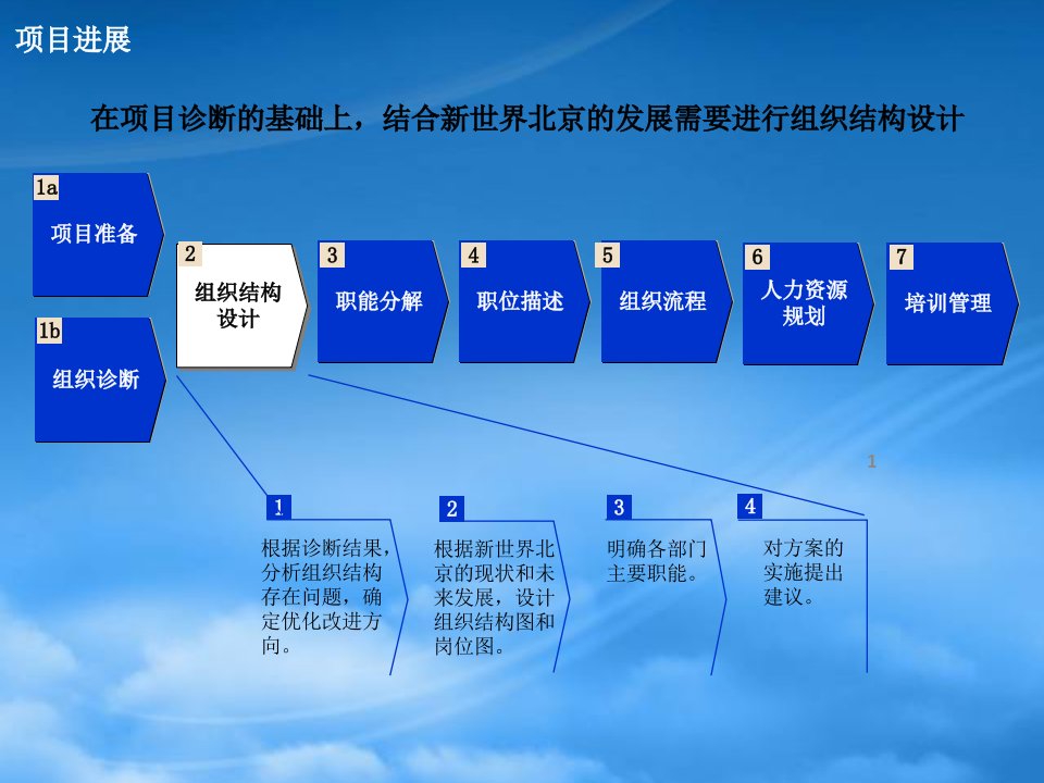 新世界项目管理中心组织结构设计报告