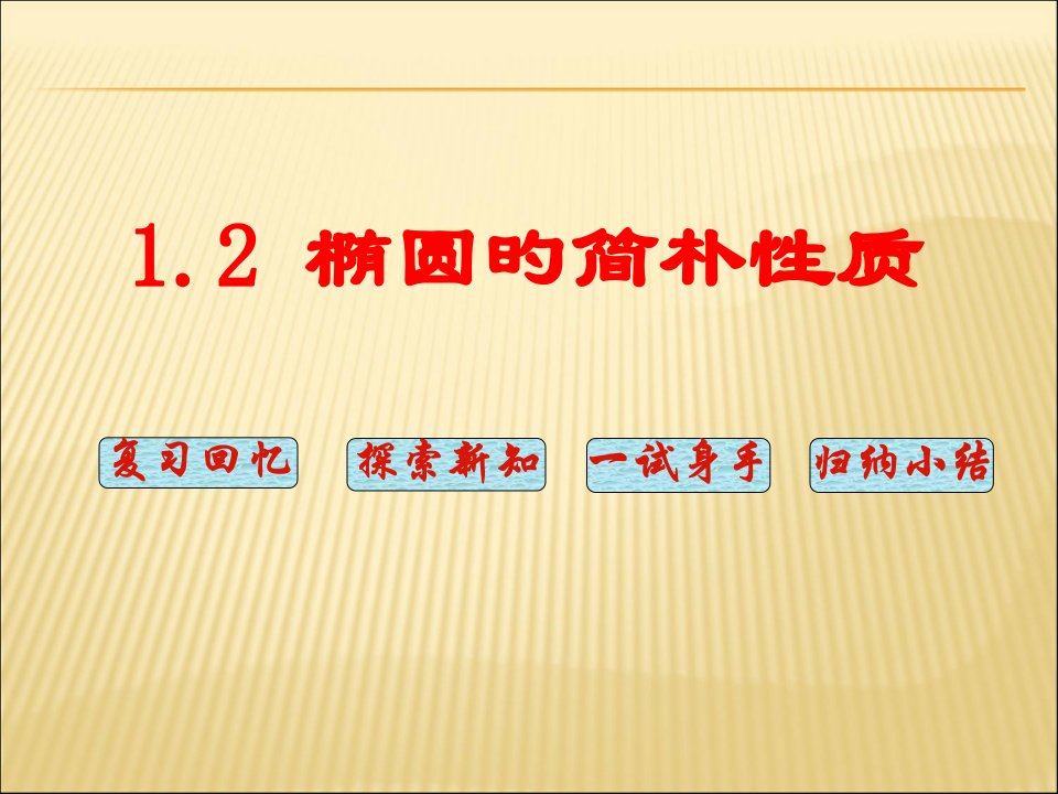 高二数学椭圆的简单性质ppt