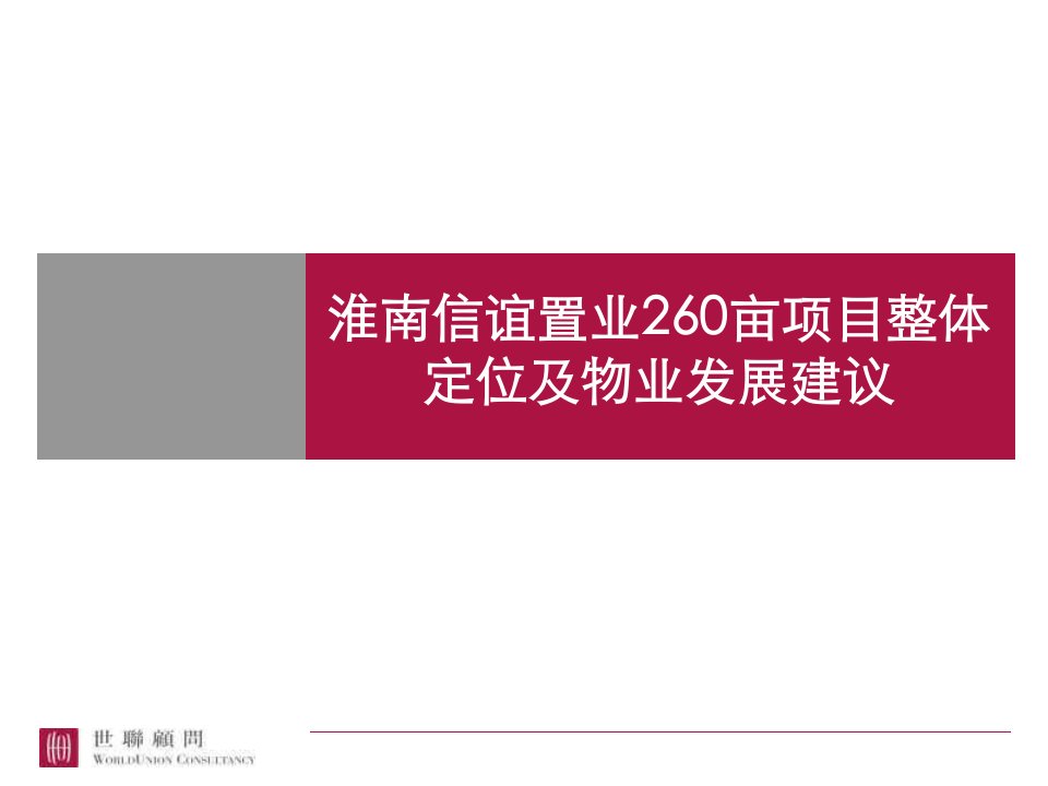 世联-淮南信谊置业260亩地产项目整体定位及物业发展建议-165PPT