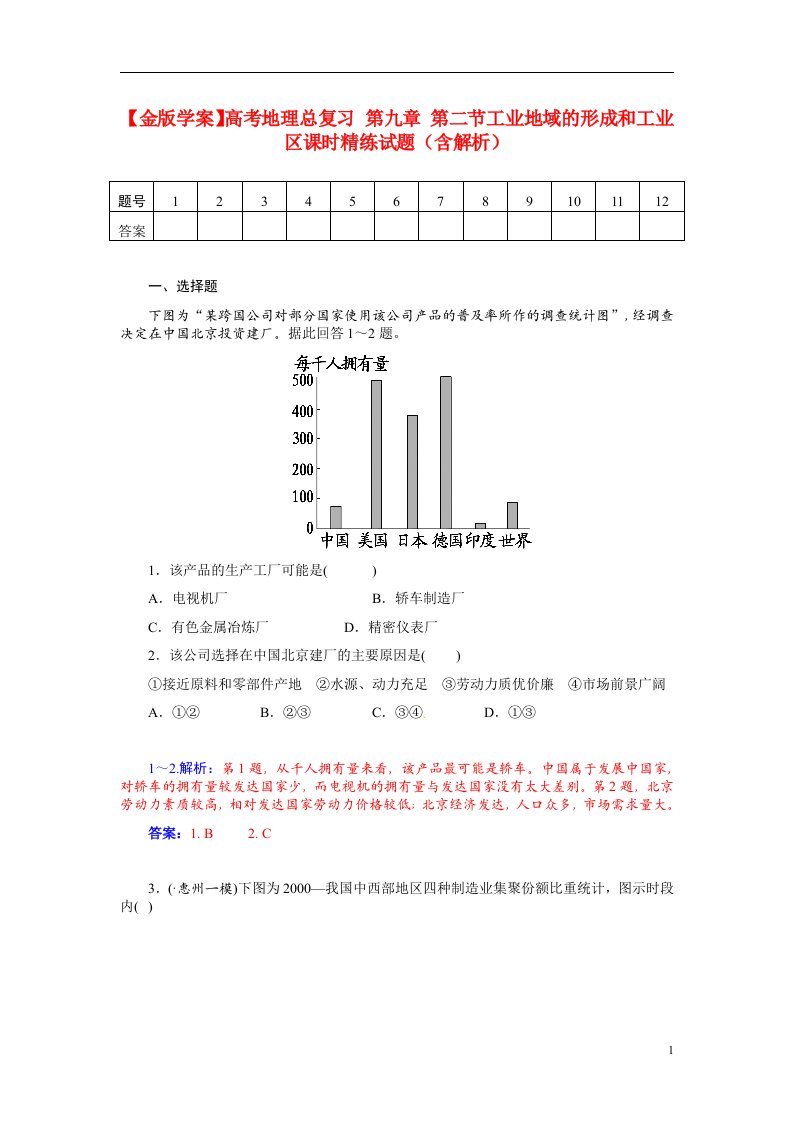 高考地理总复习