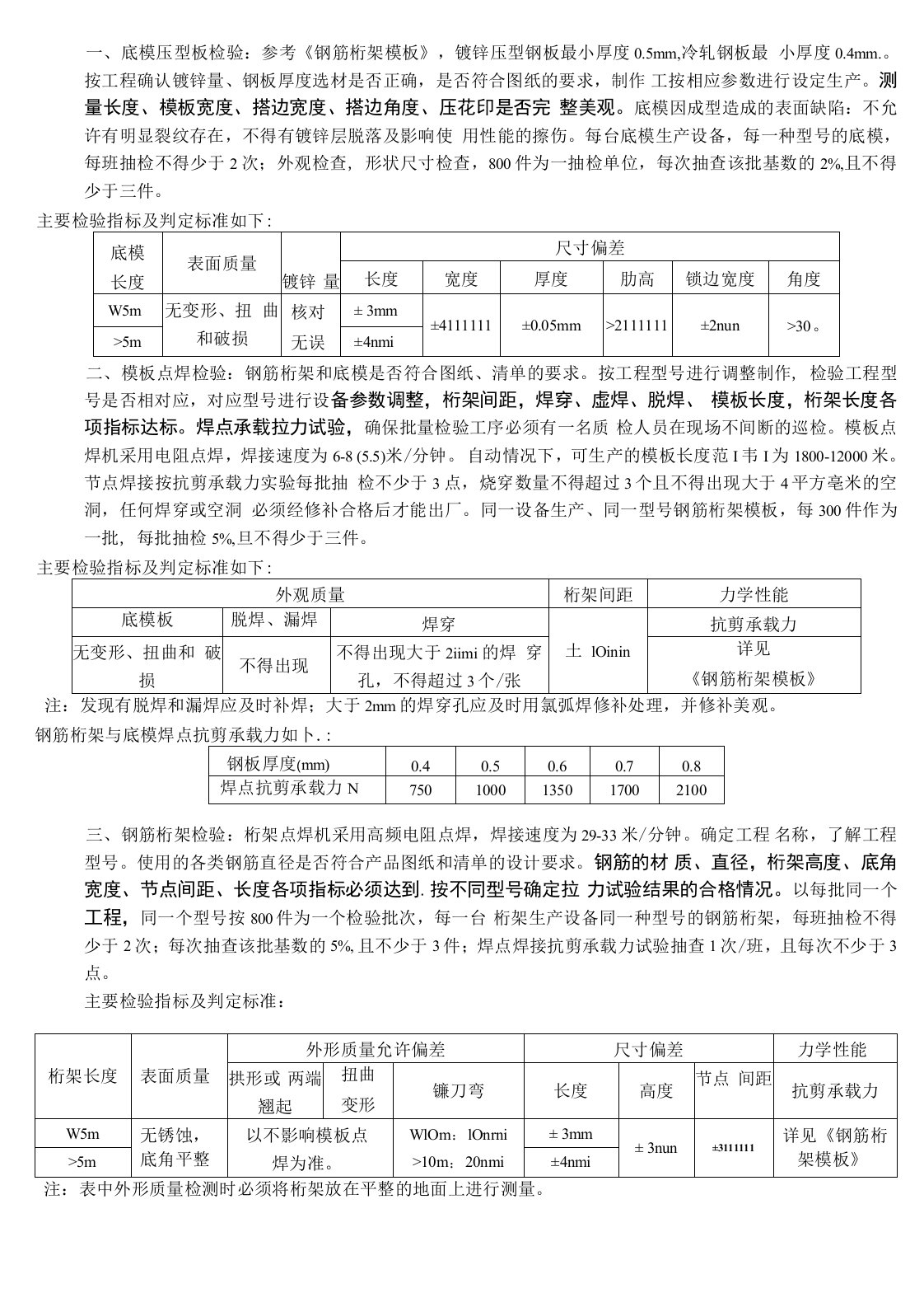 钢筋桁架楼承板质检