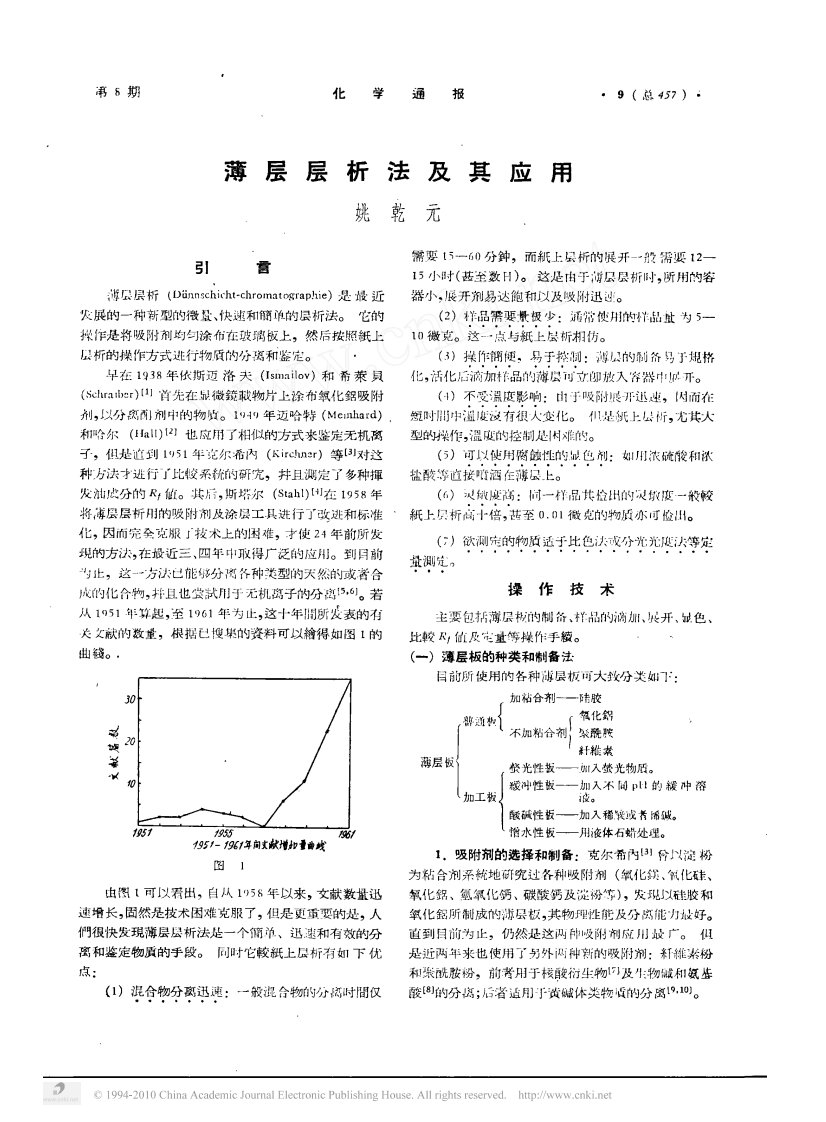 薄层层析法及其应用