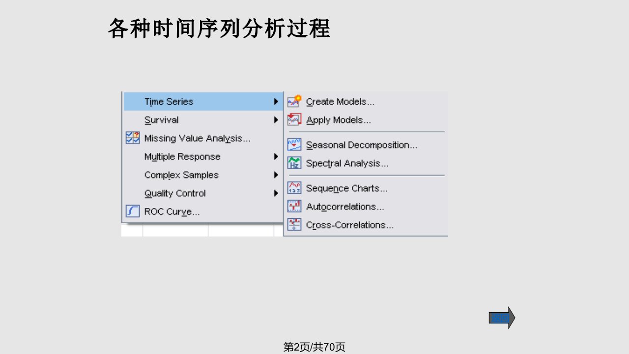 简明SPSS时间序列分析