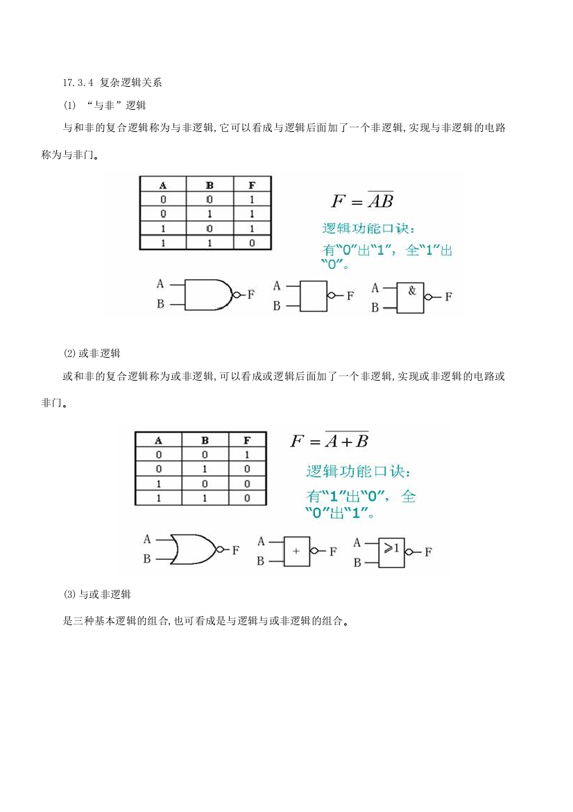 数制编码及逻辑代数二新版资料doc