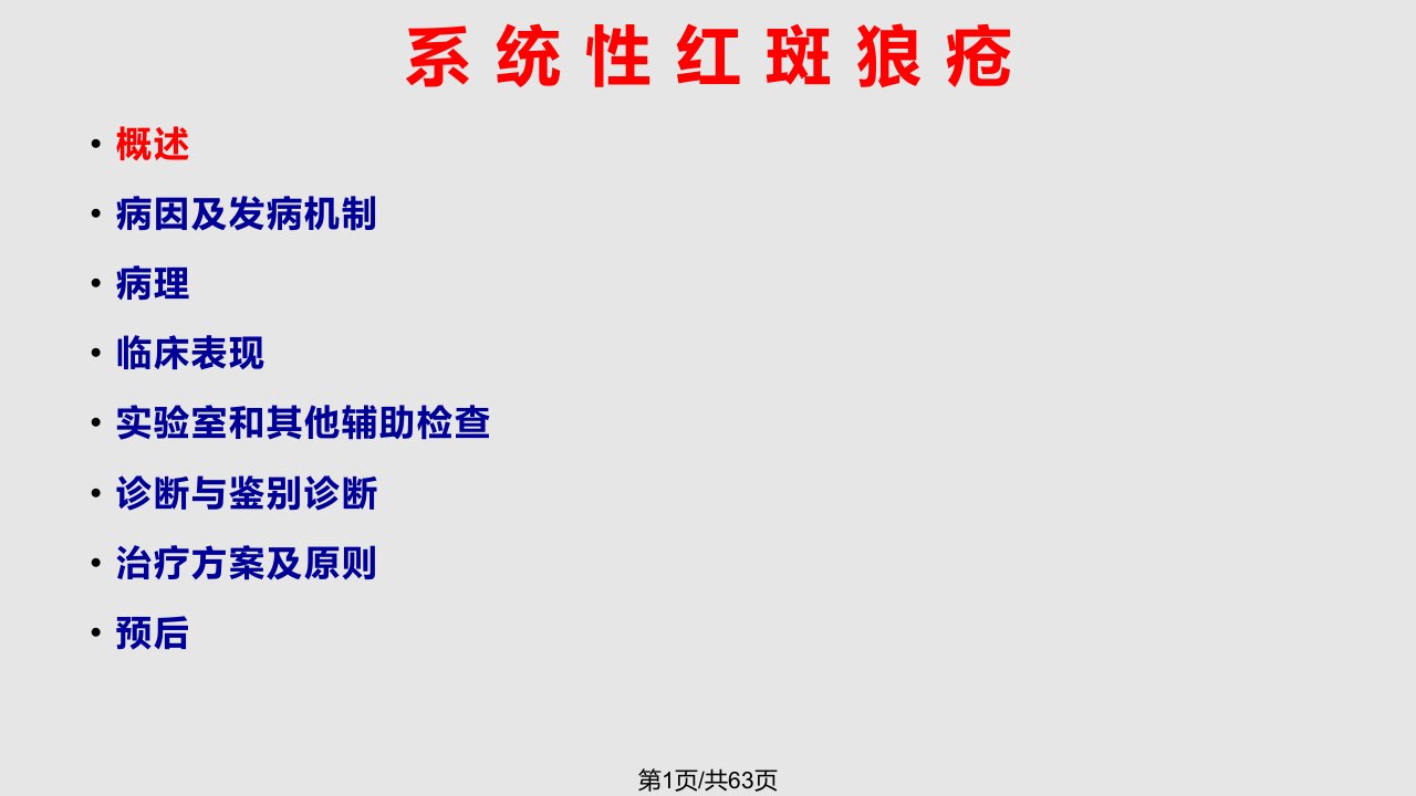 系统性红斑狼疮PPT课件