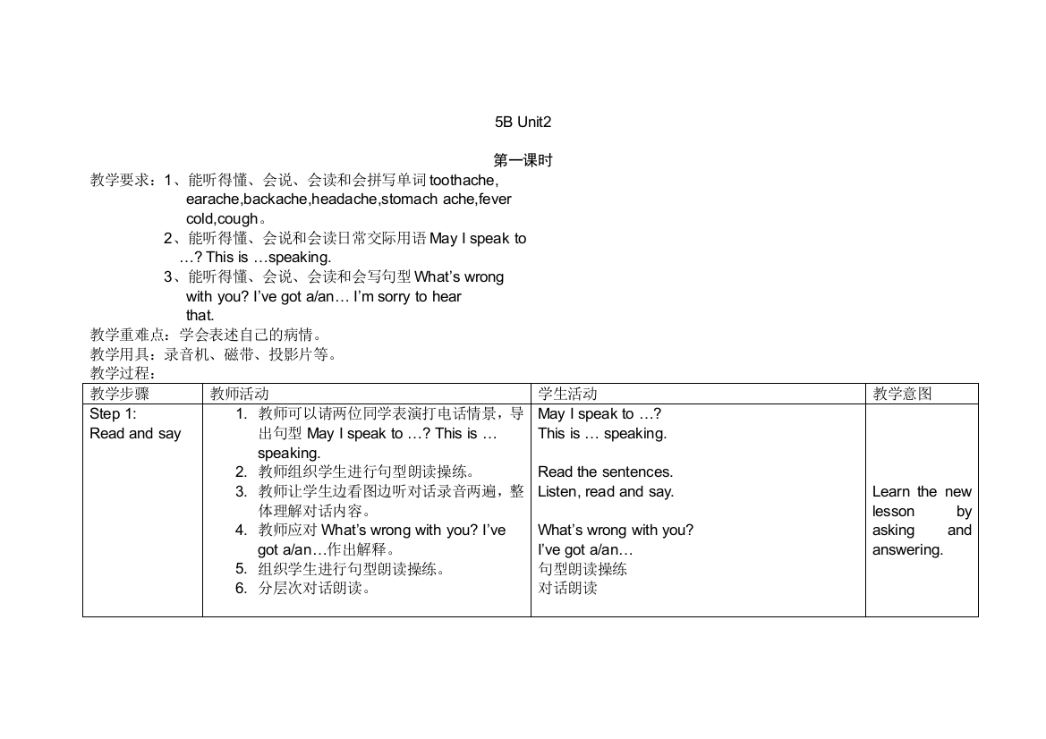 【小学中学教育精选】5B