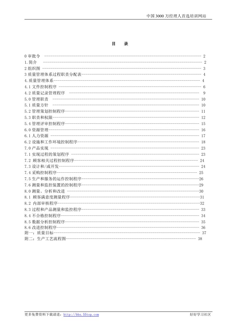 【管理精品】阀门行业质量手册