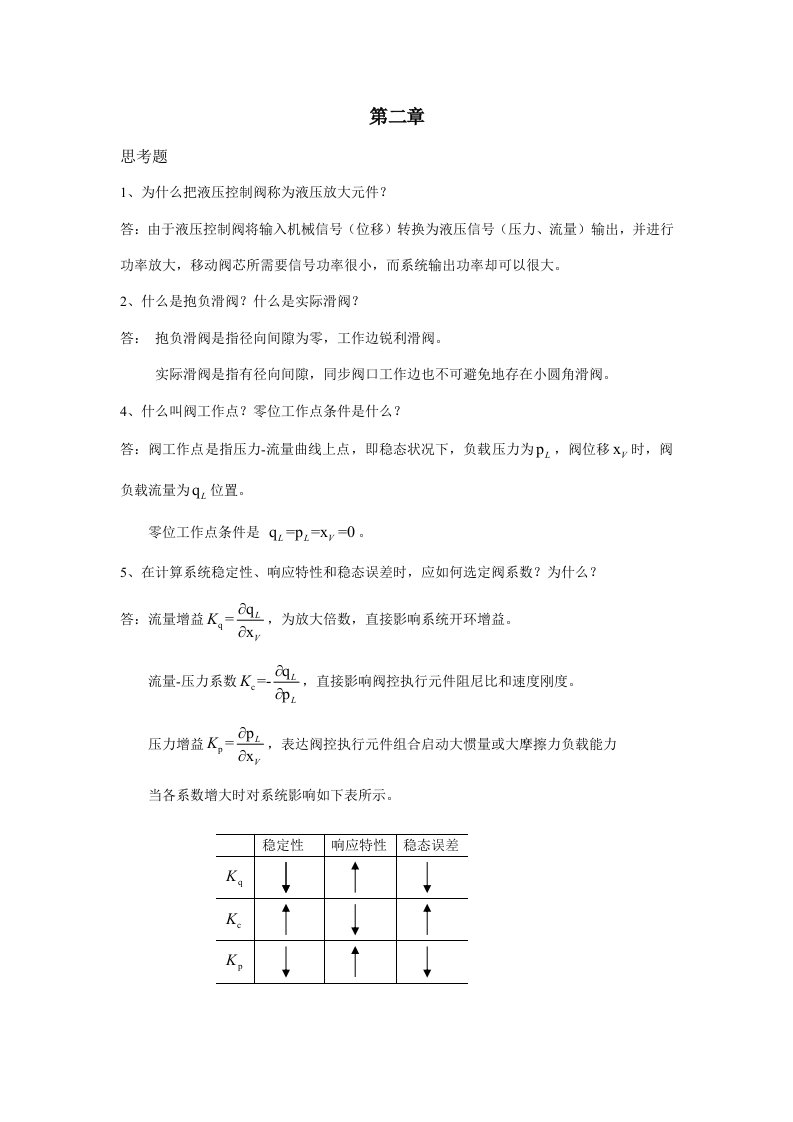 液压控制系统王春行编课后题答案