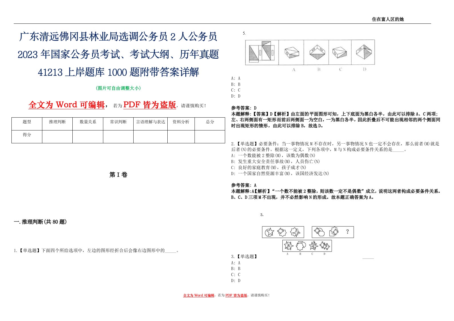 广东清远佛冈县林业局选调公务员2人公务员2023年国家公务员考试、考试大纲、历年真题41213上岸题库1000题附带答案详解