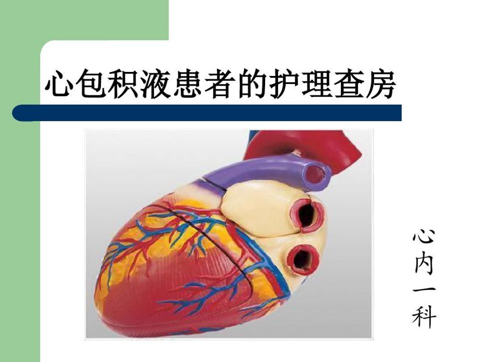 心包积液护理查房讲解学习