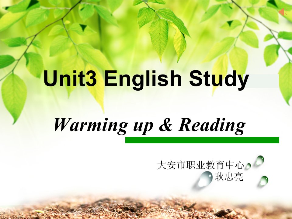 大安市中学青年教师课堂教学竞赛参赛课件