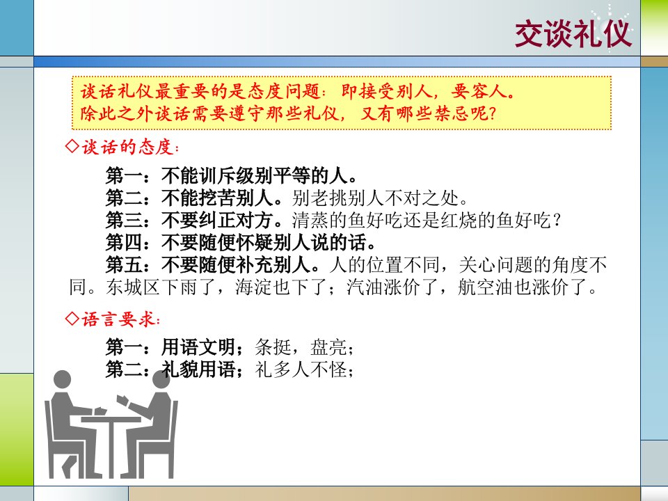 第三章日常交际礼仪(3)