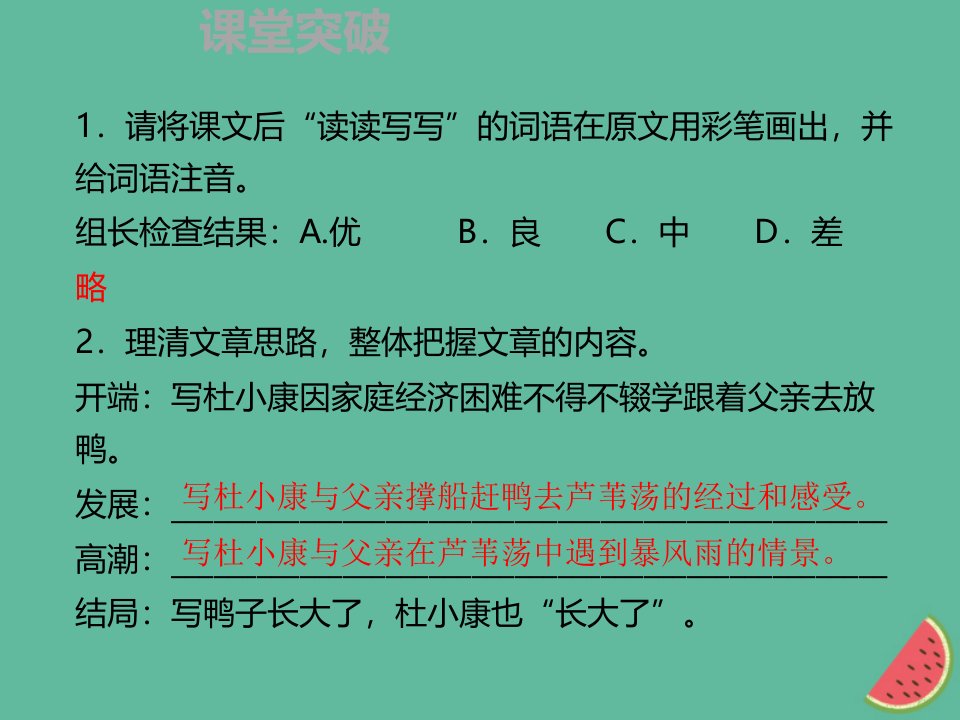 秋季九年级语文上册第四单元16孤独之旅习题课件新人教版