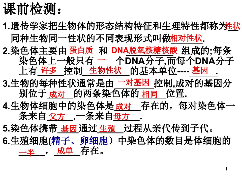 苏科版生物八年级下册23.1《生物的变异》ppt课件