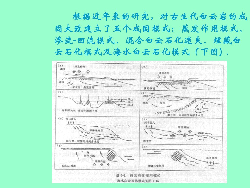 白云岩及白云石化作用